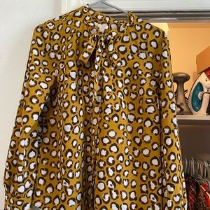 Jcrew Factory animal print blouse